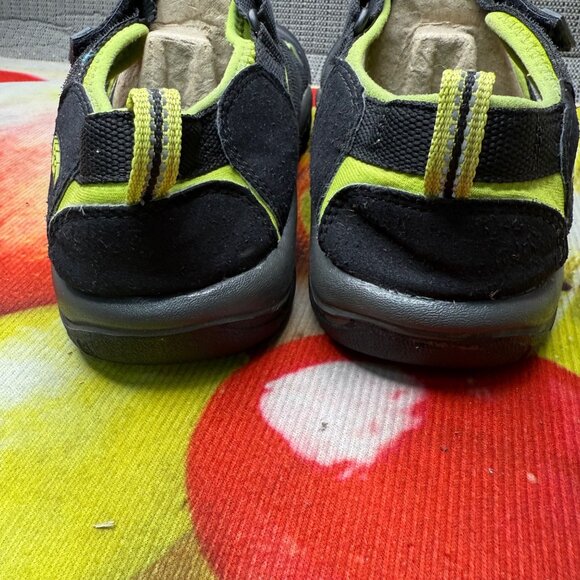 Keen Shoes Size 6 Youth Sandals Newport H2 Black Green Summer Water Beach - Picture 5 of 8